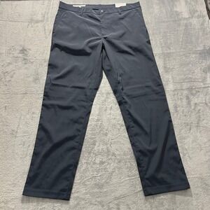 Perry Ellis Portfolio Mens Slim Fit Pants 36x30 Navy Blue Stretch $95